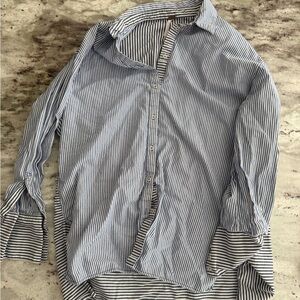 Oversized free people button down